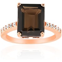 Rauchquarz-Silberring Rauchquarz-Silberring