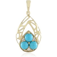 Sleeping Beauty-Türkis-Goldanhänger (Ornaments by de Melo) Sleeping Beauty-Türkis-Goldanhänger (Ornaments by de Melo)