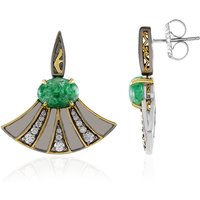 Sambia-Smaragd-Silberohrringe (Gems en Vogue) Sambia-Smaragd-Silberohrringe (Gems en Vogue)