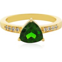 Russischer Diopsid-Silberring Russischer Diopsid-Silberring