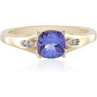 Tansanit-Goldring Tansanit-Goldring
