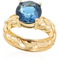 Londonblauer Topas-Goldring (de Melo) Londonblauer Topas-Goldring (de Melo)