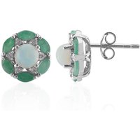 Welo-Opal-Silberohrringe Welo-Opal-Silberohrringe