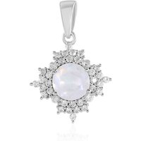 Regenbogen-Mondstein-Silberanhänger Regenbogen-Mondstein-Silberanhänger