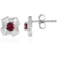 Madagaskar-Rubin-Silberohrringe (de Melo) Madagaskar-Rubin-Silberohrringe (de Melo)
