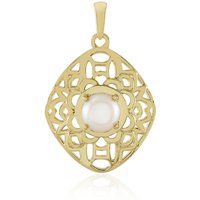 Weiße Süßwasserzuchtperlen-Silberanhänger Weiße Süßwasserzuchtperlen-Silberanhänger