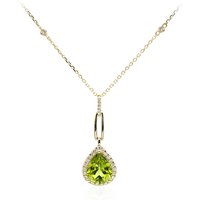 Dashihe-Peridot-Goldhalskette (CIRARI) Dashihe-Peridot-Goldhalskette (CIRARI)