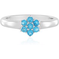 Neonblauer Apatit-Silberring Neonblauer Apatit-Silberring