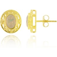 Welo-Opal-Silberohrringe Welo-Opal-Silberohrringe