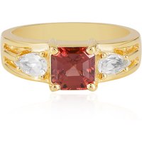 Pinkfarbener Zirkon-Silberring Pinkfarbener Zirkon-Silberring