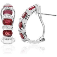 AAA-Mosambik-Rubin-Goldohrringe (CIRARI) AAA-Mosambik-Rubin-Goldohrringe (CIRARI)