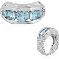 Himmelblauer Topas-Silberring (SAELOCANA) Himmelblauer Topas-Silberring (SAELOCANA)
