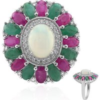 Welo-Opal-Silberring Welo-Opal-Silberring