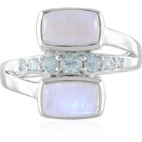 Blauer Mondstein-Silberring (KM by Juwelo) Blauer Mondstein-Silberring (KM by Juwelo)