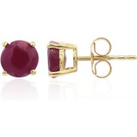 Rubin-Goldohrringe Rubin-Goldohrringe