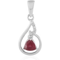 Madagaskar-Rubin-Silberanhänger Madagaskar-Rubin-Silberanhänger