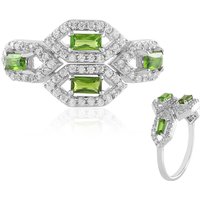 Russischer Diopsid-Silberring Russischer Diopsid-Silberring