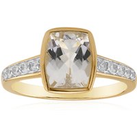 Mexikanischer Pinkfarbener Danburit-Goldring Mexikanischer Pinkfarbener Danburit-Goldring