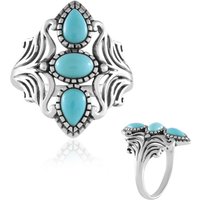 Sleeping Beauty-Türkis-Silberring (Faszination Türkis) Sleeping Beauty-Türkis-Silberring (Faszination Türkis)