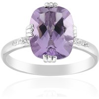 Lavendel-Amethyst-Silberring Lavendel-Amethyst-Silberring