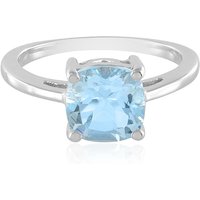 Himmelblauer Topas-Silberring Himmelblauer Topas-Silberring