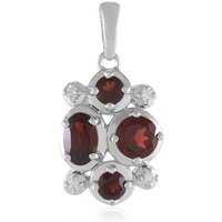 Mosambik-Granat-Silberanhänger Mosambik-Granat-Silberanhänger