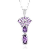 Amethyst-Silberhalskette (KM by Juwelo) Amethyst-Silberhalskette (KM by Juwelo)