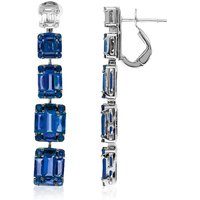 AAA-Kanchanaburi-Saphir-Goldohrringe (SUHANA) AAA-Kanchanaburi-Saphir-Goldohrringe (SUHANA)