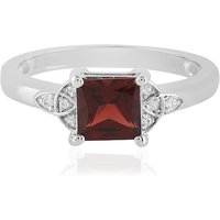 Indischer Granat-Silberring Indischer Granat-Silberring