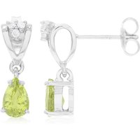 Kupfer-Turmalin-Silberohrringe Kupfer-Turmalin-Silberohrringe