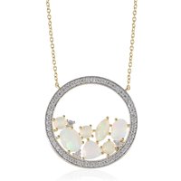 Welo-Opal-Silbercollier Welo-Opal-Silbercollier