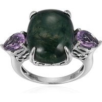 Moosachat-Silberring Moosachat-Silberring