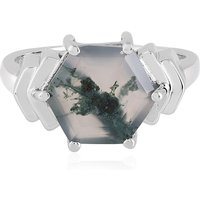 Moosachat-Silberring Moosachat-Silberring