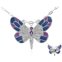 Amethyst-Silberanhänger/-brosche (Dallas Prince Designs) Amethyst-Silberanhänger/-brosche (Dallas Prince Designs)