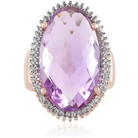 Lavendel-Amethyst-Silberring Lavendel-Amethyst-Silberring