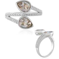 Luna-Quarz-Silberring Luna-Quarz-Silberring