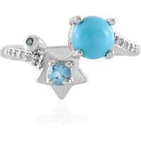 Sleeping Beauty-Türkis-Silberring Sleeping Beauty-Türkis-Silberring