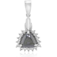 Schwarzer Hämatit-Silberanhänger Schwarzer Hämatit-Silberanhänger