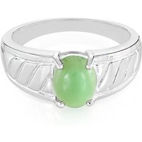 Kaiserlicher Chrysopras-Herren-Silberring Kaiserlicher Chrysopras-Herren-Silberring