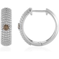 I2 Champagner-Brillant-Silberohrringe (de Melo) I2 Champagner-Brillant-Silberohrringe (de Melo)
