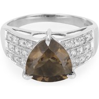 Rauchquarz-Silberring Rauchquarz-Silberring