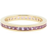 Nicht erhitzter Purpurfarbener Ceylon-Saphir-Goldring Nicht erhitzter Purpurfarbener Ceylon-Saphir-Goldring