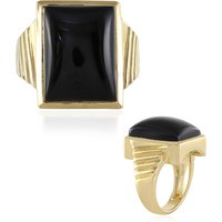 Schwarzer Onyx-Silberring Schwarzer Onyx-Silberring