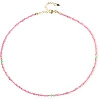 Pinkfarbener Turmalin-Silberhalskette Pinkfarbener Turmalin-Silberhalskette