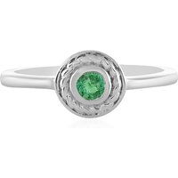 Russischer Smaragd-Silberring Russischer Smaragd-Silberring