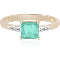 Äthiopischer Smaragd-Goldring Äthiopischer Smaragd-Goldring