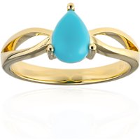 Sleeping Beauty-Türkis-Silberring Sleeping Beauty-Türkis-Silberring