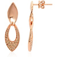 SI1 Argyle-Rose de France-Brillant-Goldohrringe (Annette) SI1 Argyle-Rose de France-Brillant-Goldohrringe (Annette)