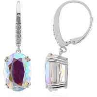 Mondlicht-Quarz-Silberohrringe Mondlicht-Quarz-Silberohrringe