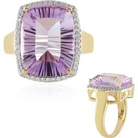 Lavendel-Amethyst-Silberring Lavendel-Amethyst-Silberring